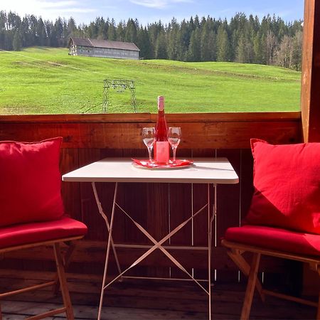 Ferienwohnung Bergblick Am Rande Der Wildnis Sibratsgfäll Buitenkant foto