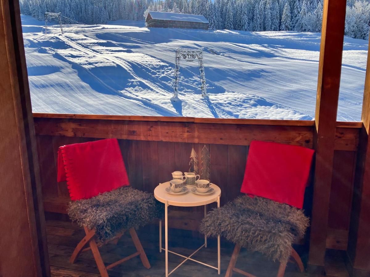 Ferienwohnung Bergblick Am Rande Der Wildnis Sibratsgfäll Buitenkant foto