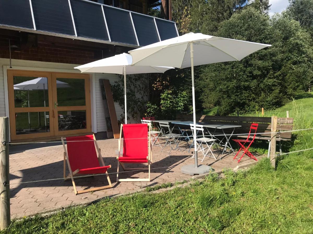 Ferienwohnung Bergblick Am Rande Der Wildnis Sibratsgfäll Buitenkant foto